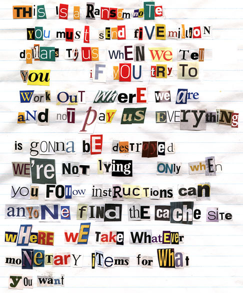 ransom-note – Michael J. Seidlinger